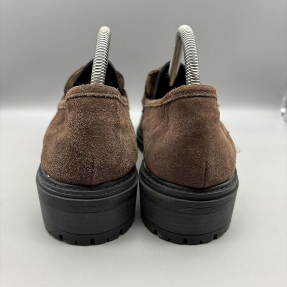 Kelly &‎ Katie Loafers Women’s Size 10 M Major Brown Suede Lug Sole Horse-Bit - Picture 5 of 13